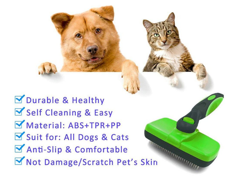 Self-Cleaning Pet Grooming Brush