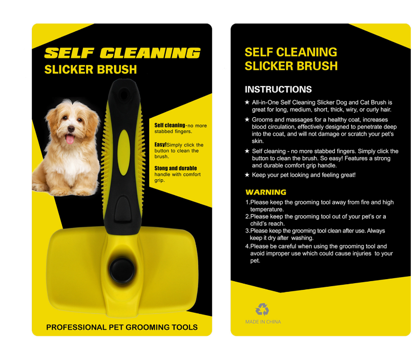 Self-Cleaning Pet Grooming Brush