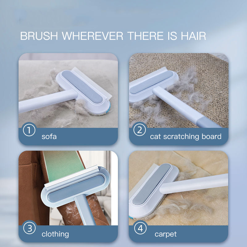 Reusable Pet Hair Remover Brush with Extension Handle