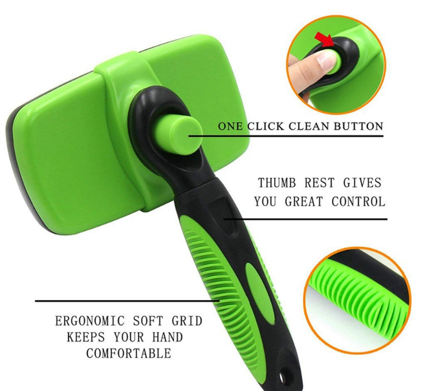 Self-Cleaning Pet Grooming Brush